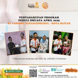KL Lazismu Kepanjenkidul Tasarufkan Program Peduli Dhuafa
